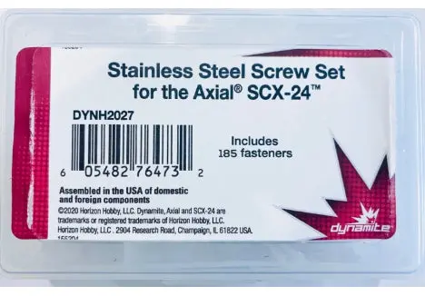 Stainless Steel Screw Set: Axial Scx24 1
