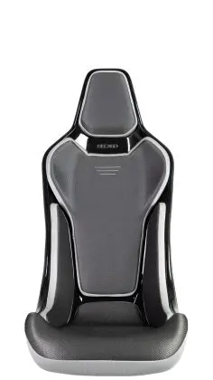 Recaro Rcs Ergonomic Seat - Black/Silver Glass Mesh (3 Point Belt) 1