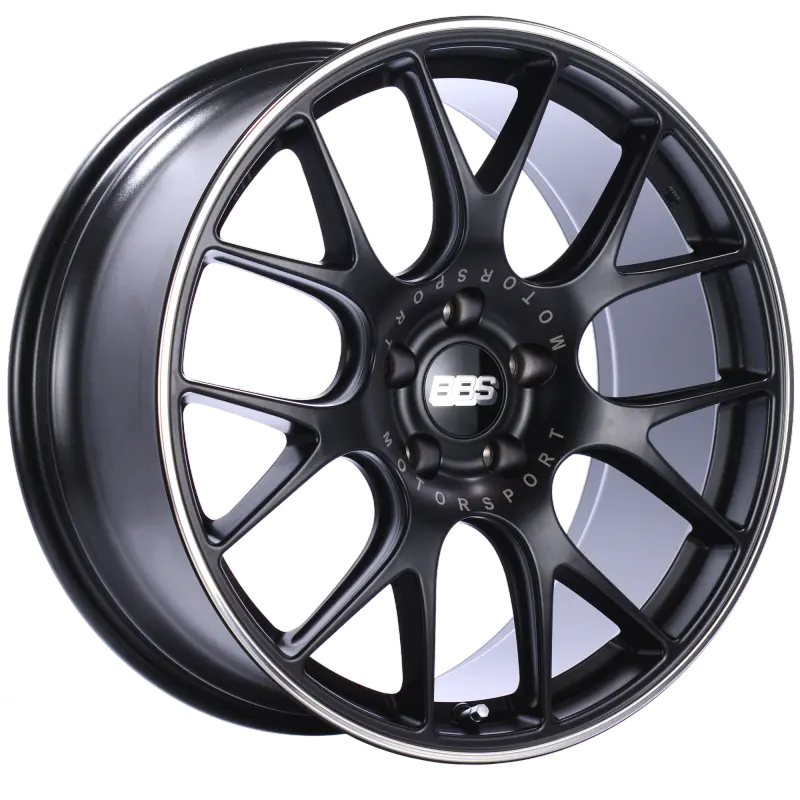 Bbs Ch-R 20X9 5X120 Et24 Satin Black Polished Rim Protector Wheel -82Mm Pfs/Clip Required 1