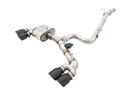 Awe Switchpath™ Exhaust For Vw Mk7.5 Golf R - Diamond Black Tips 1