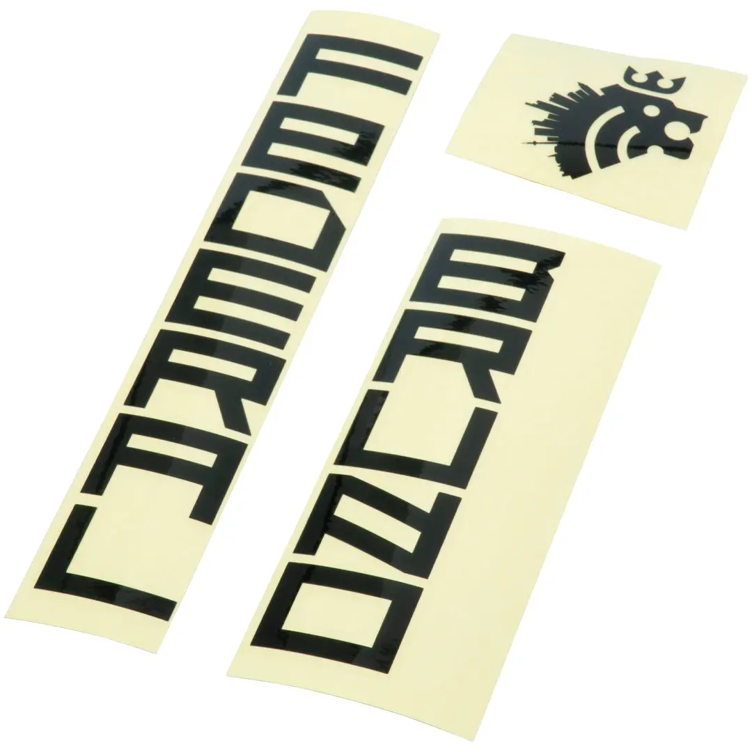 Federal Bruno 3 Frame Sticker Set - Black 1