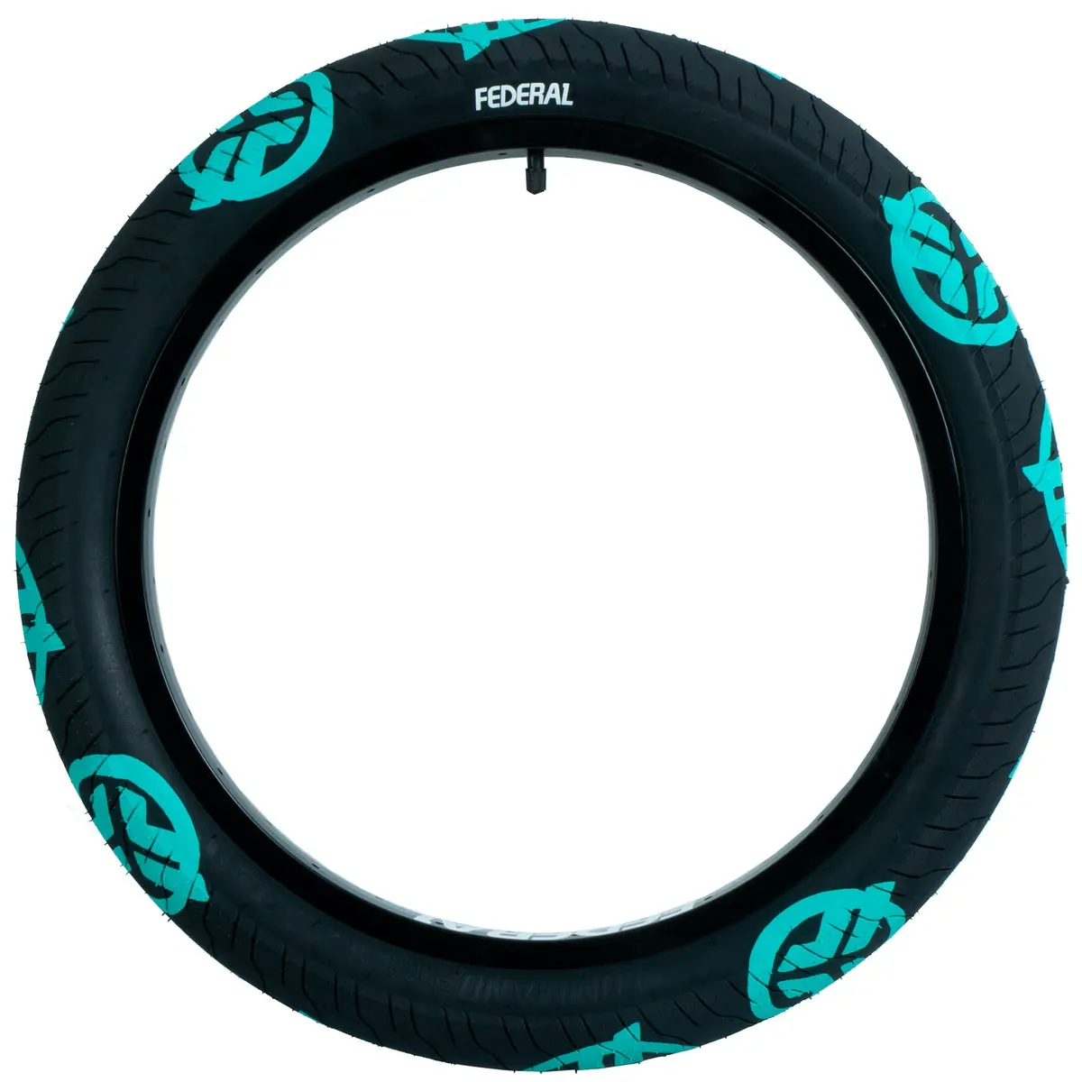 Federal Command Lp Tyre 20" - Black With Teal Logos 2.40" 1