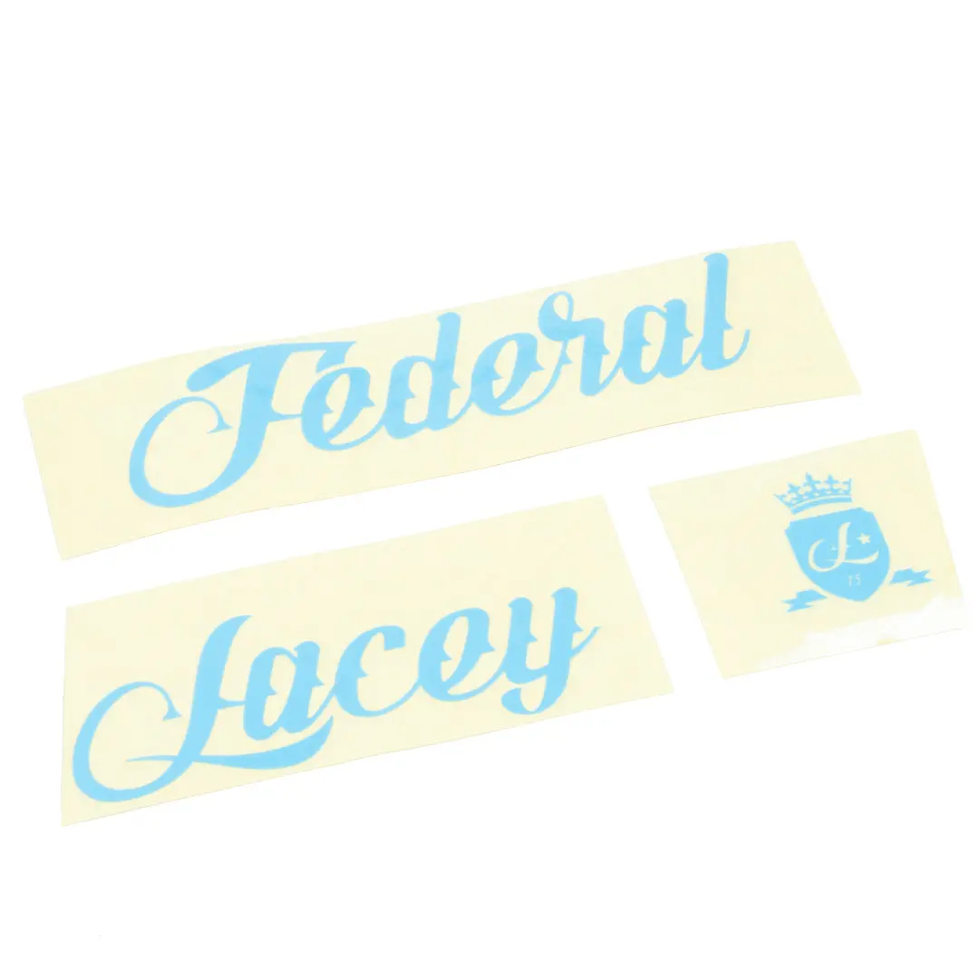 Federal Lacey Frame Sticker Set - Blue 1