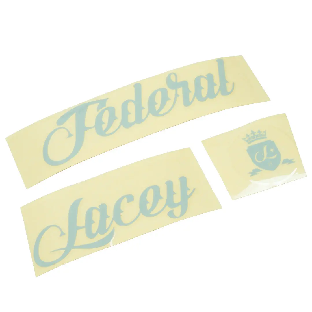 Federal Lacey Frame Sticker Set - Grey 1