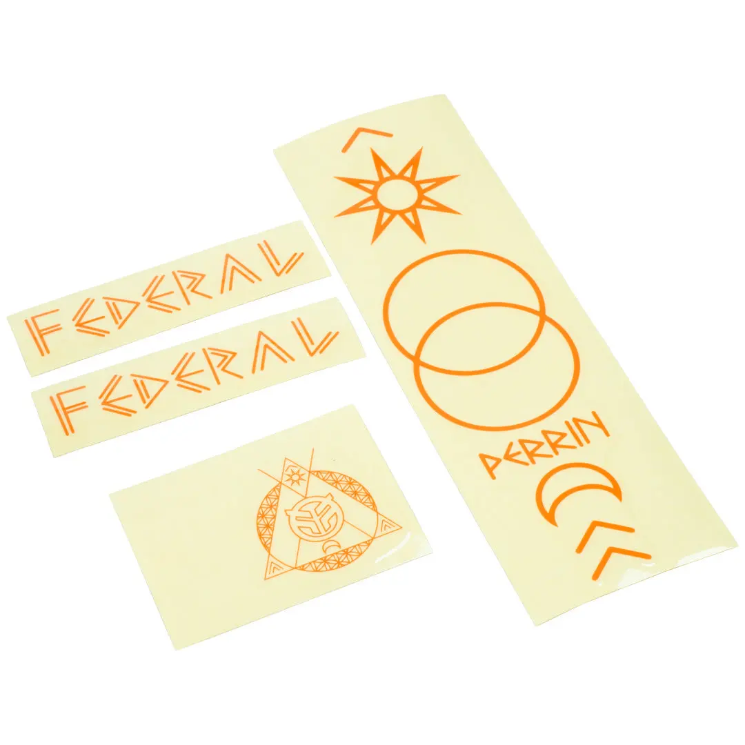 Federal Perrin Ics2 Frame Sticker Set - Orange 1