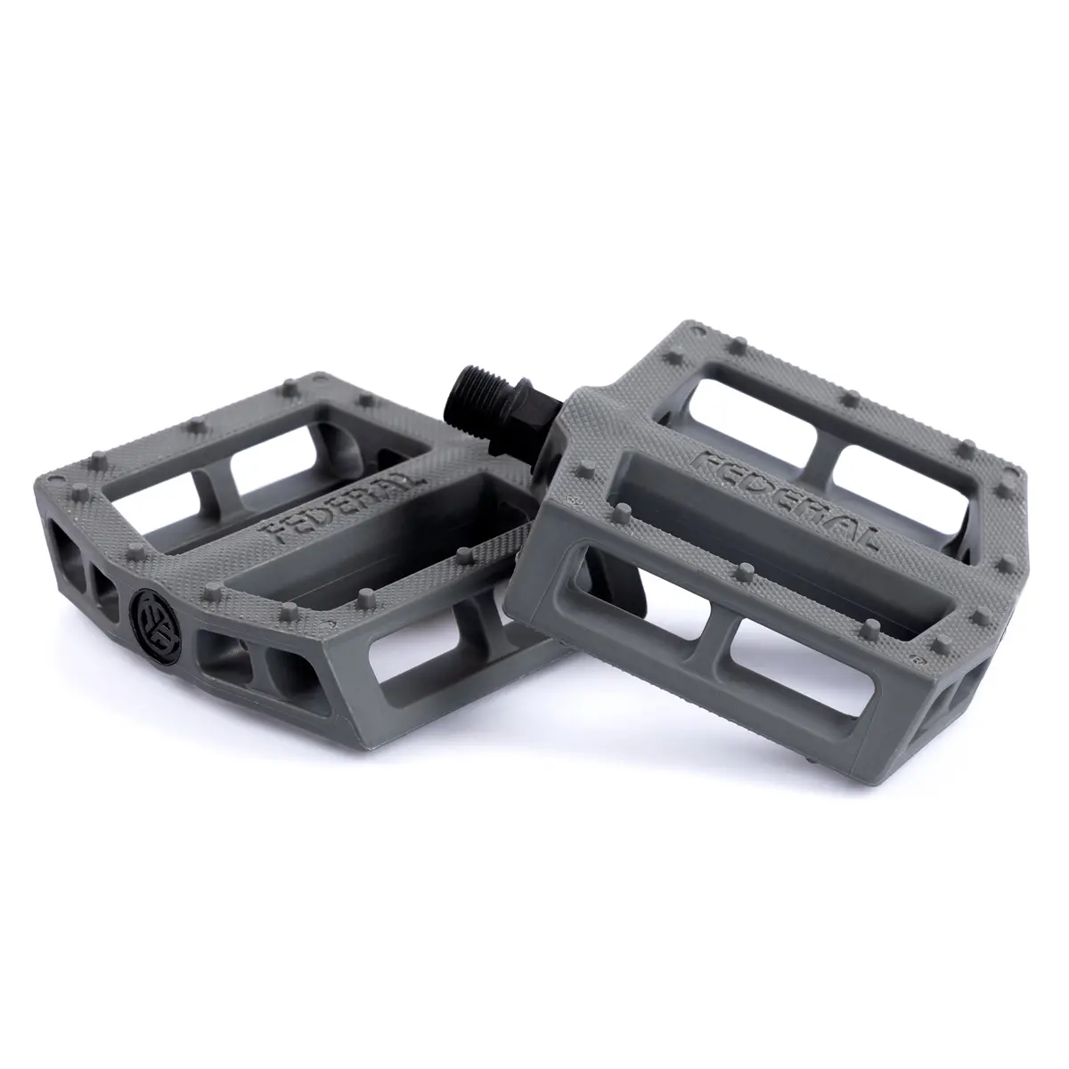 Federal Contact Plastic Pedals - Dark Grey 9/16" 1
