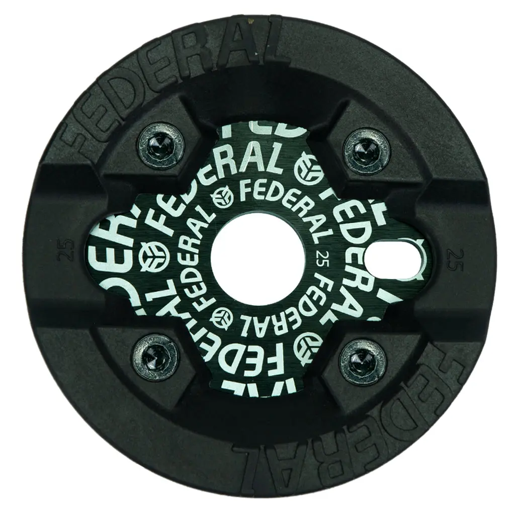 Federal Logo Solid Sprocket With Impact Guard - Black 1