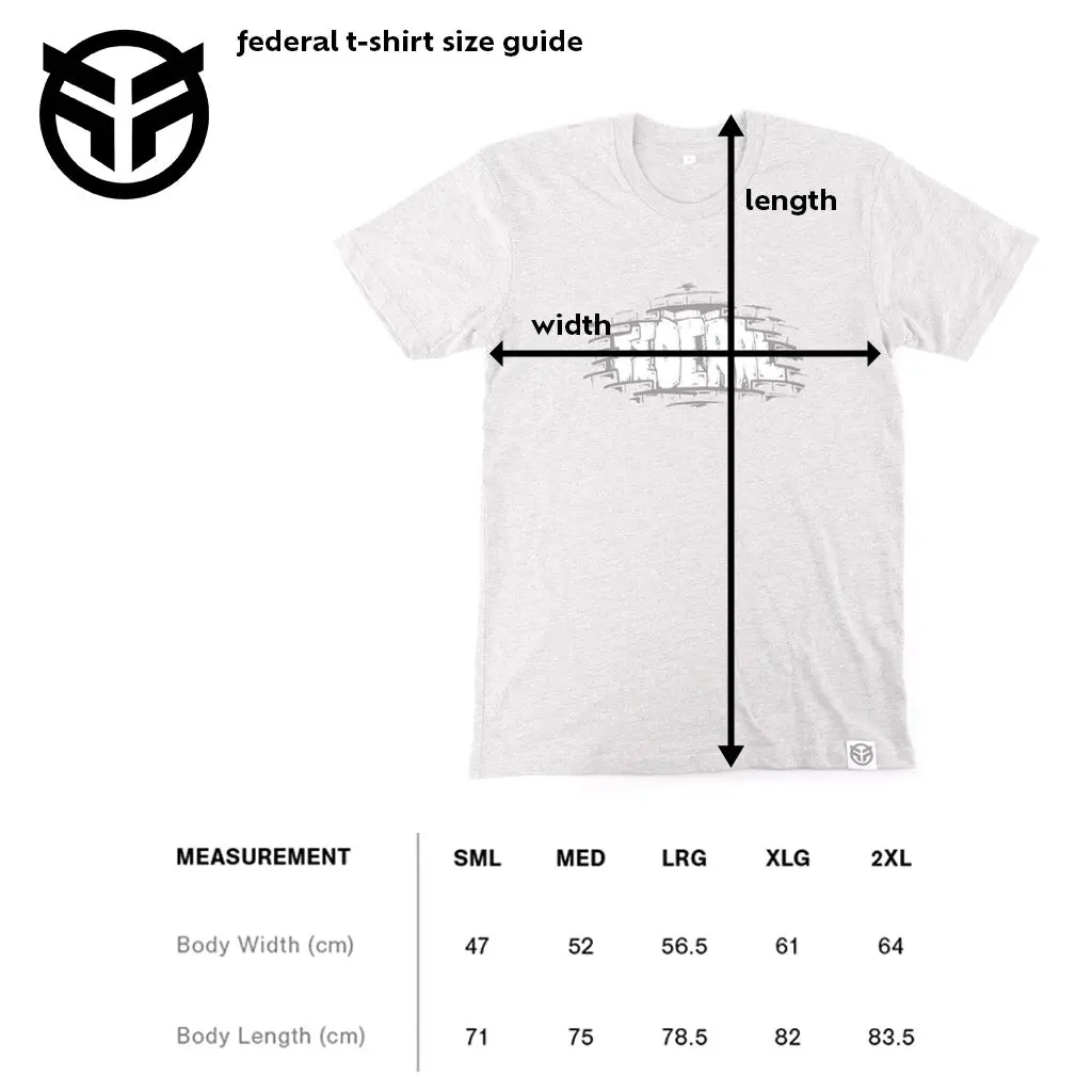 Federal Outline T-Shirt - White 4
