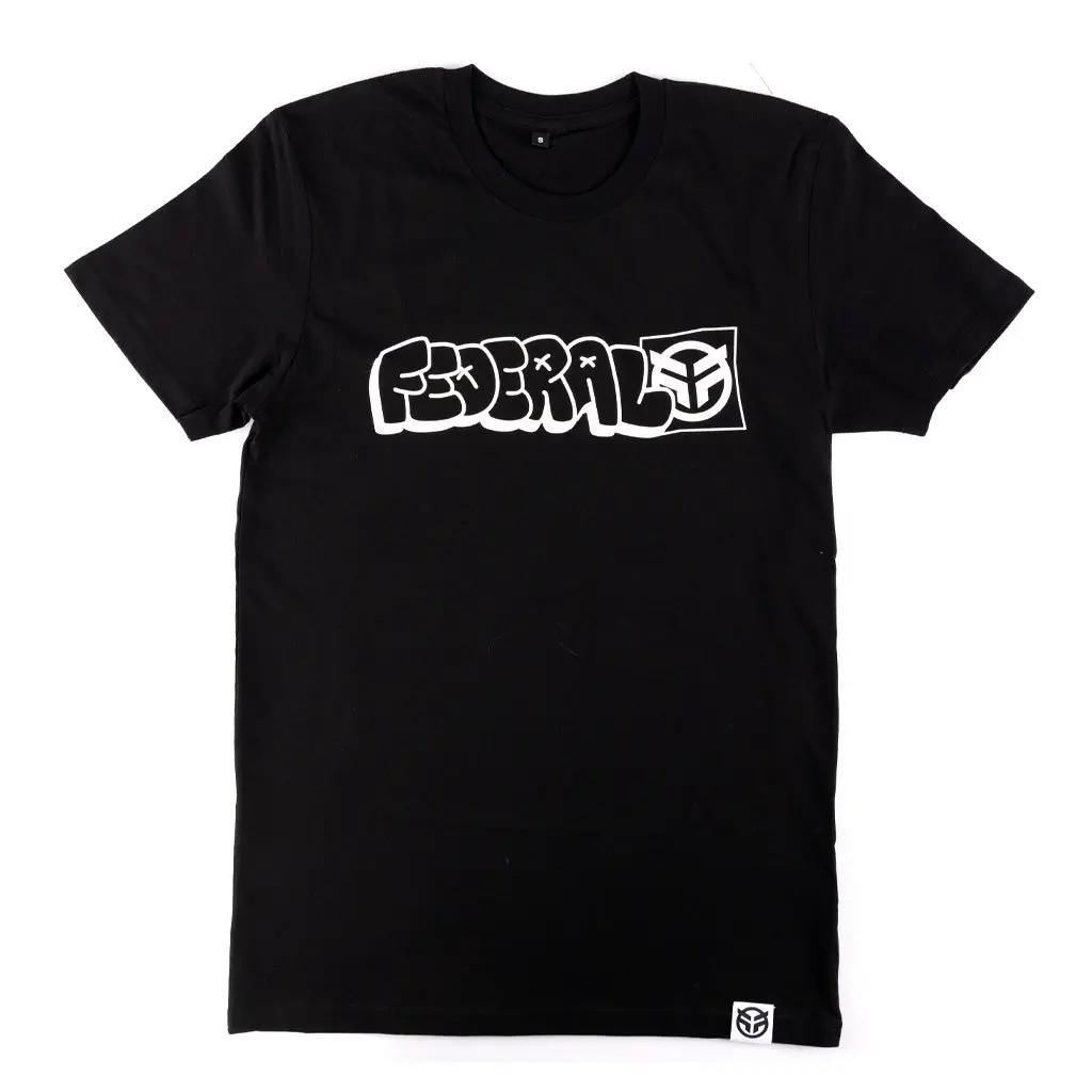 Federal Tagged Outline Kids T-Shirt - Black 1