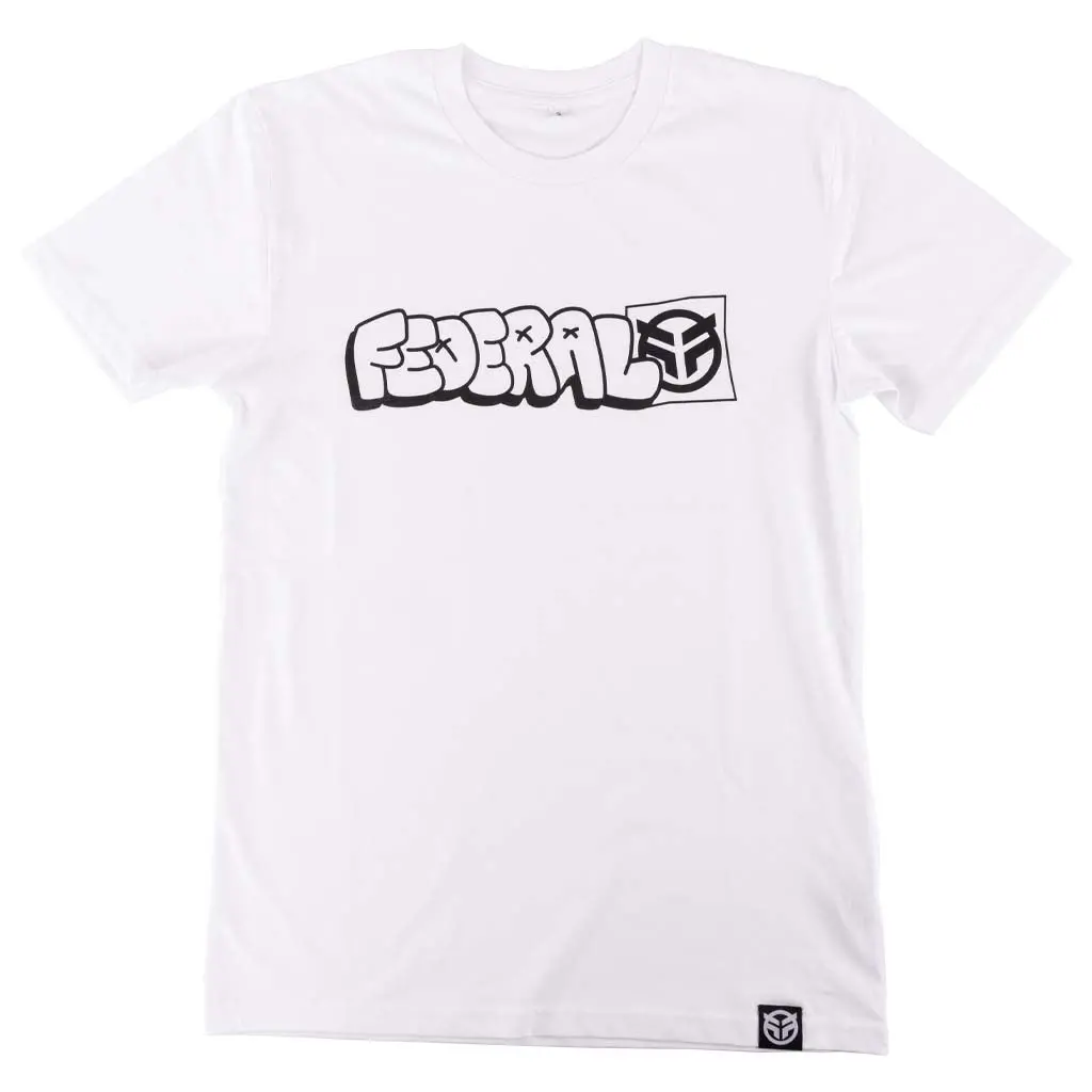 Federal Tagged Outline T-Shirt - White 1