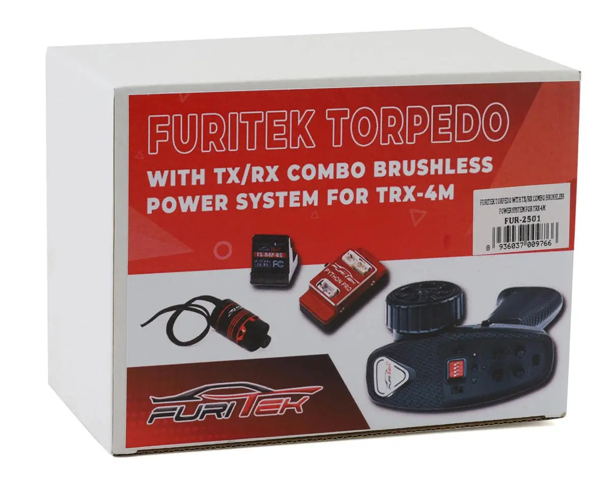 Furitek Torpedo 118 Brushless Combo For Traxxas Trx-4M W/Python Pro 40A Esc , Ceda3456kv Motor & Tx/Rx System 1