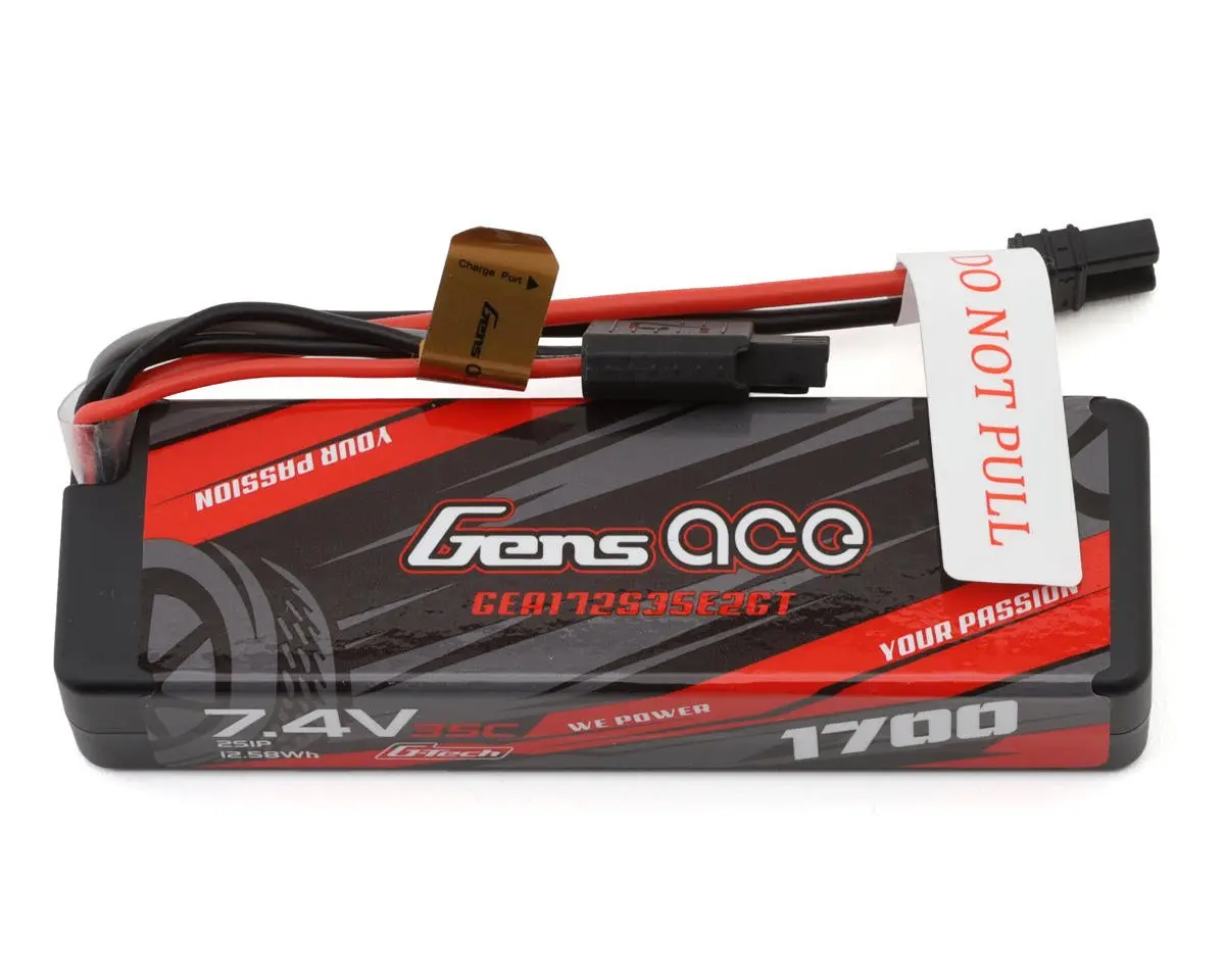 Gens Ace 1700Mah 2S 35C 7.4V G-Tech Hardcase Lipo Battery With Ec2 Plug 1