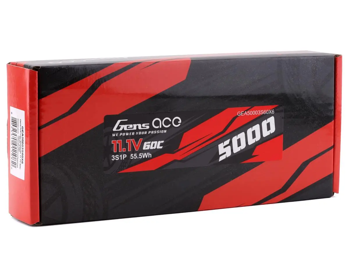 Gens Ace 11.1V 60C 3S 5000Mah Lipo Battery Pack With Xt60 Plug 1