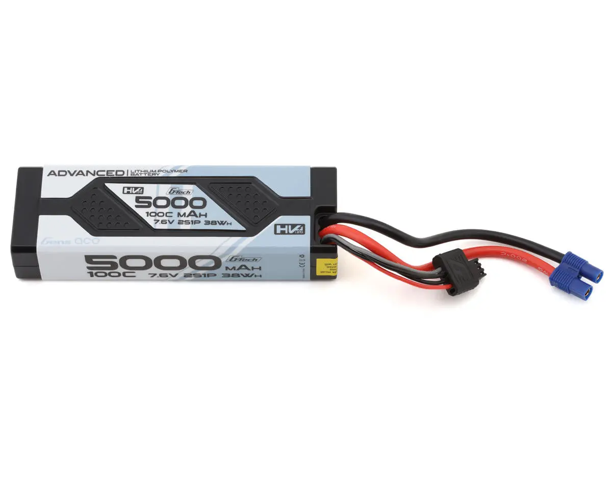 7.6V 5000Mah 2S 100C G-Tech Smart Lipo: Ec3 1