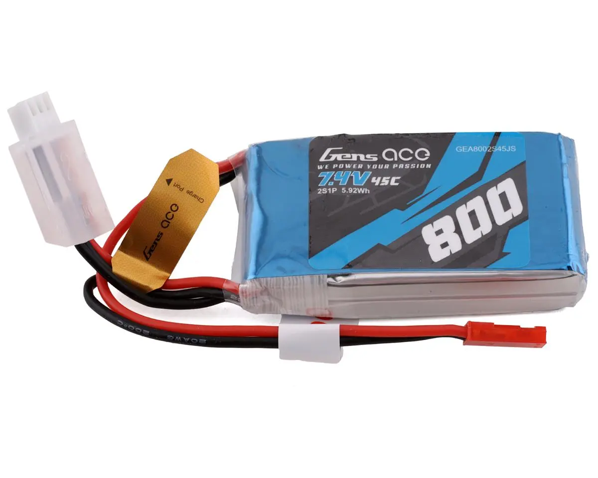 Gens Ace 800Mah 2S 7.4V 45C 1