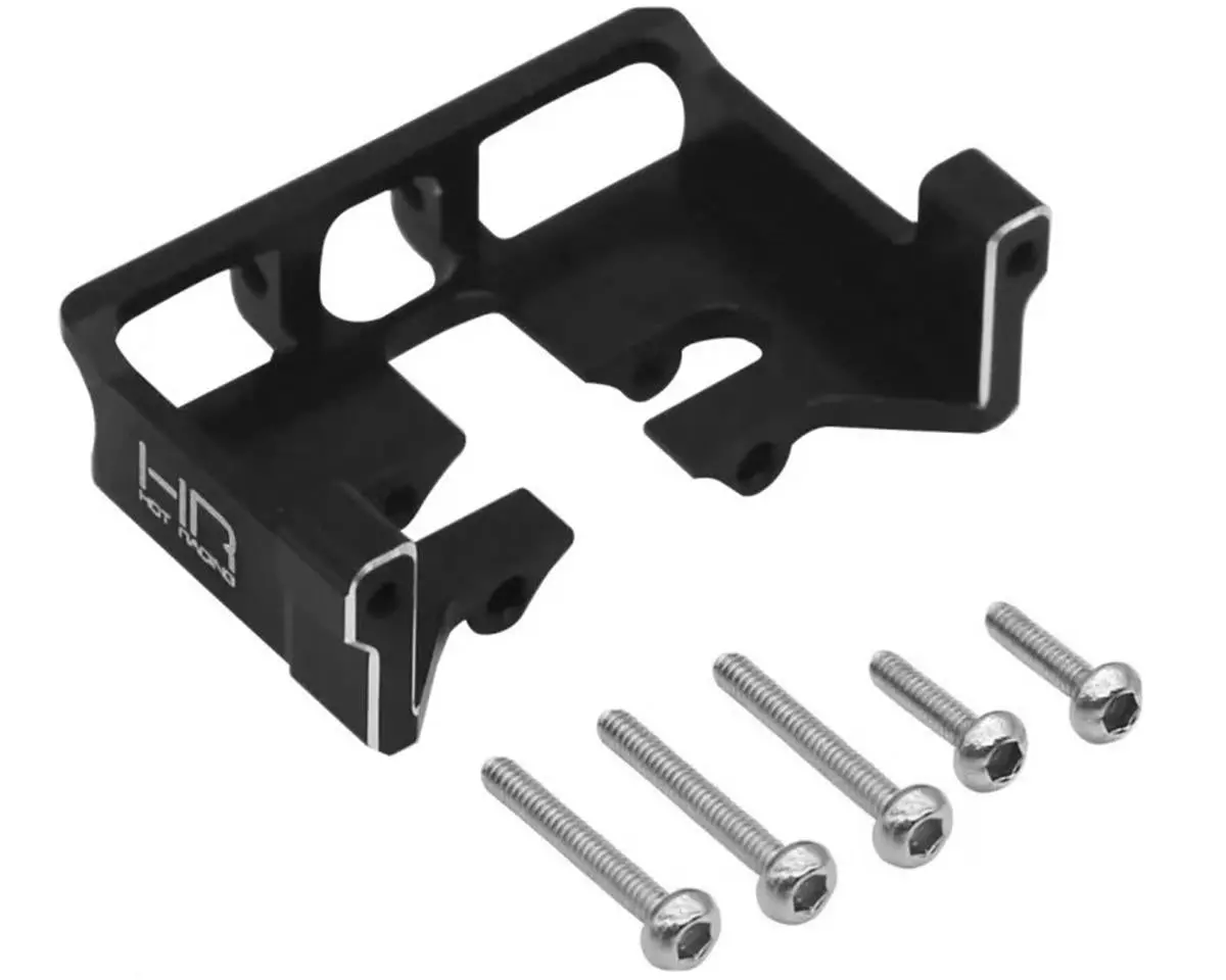 Hot Racing Axial Scx24 Lcg Aluminum Steering Servo Mount (Black) (Ecopower/Emax) 1
