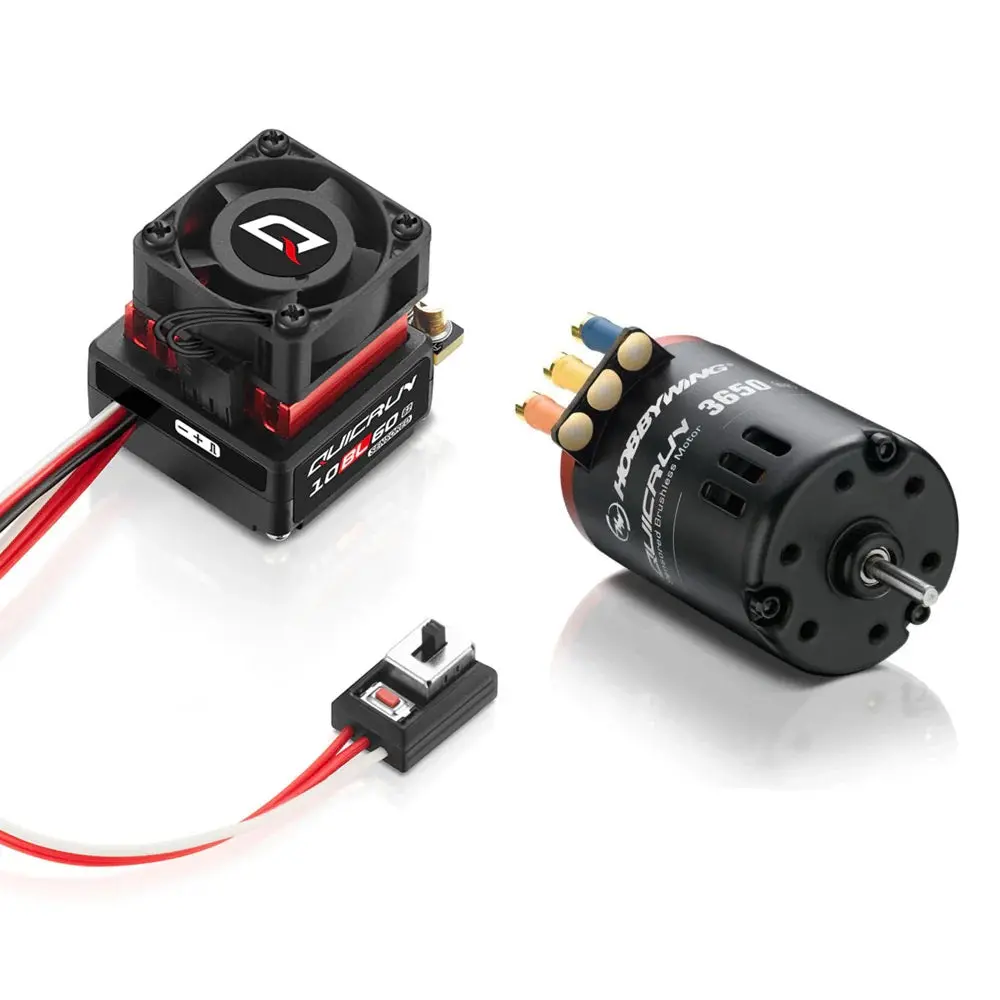 Hobbywing Quicrun 10Bl60 Sd G2 Esc & Qr3650 Sd 21.5T G2 Motor Combo (2S) 1