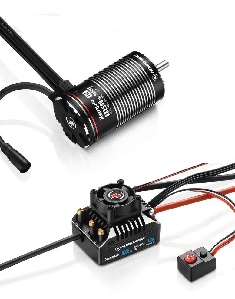 Hobbywing Xerun Axe550 R2-Foc Brushless System Combo W/3300Kv Motor 1