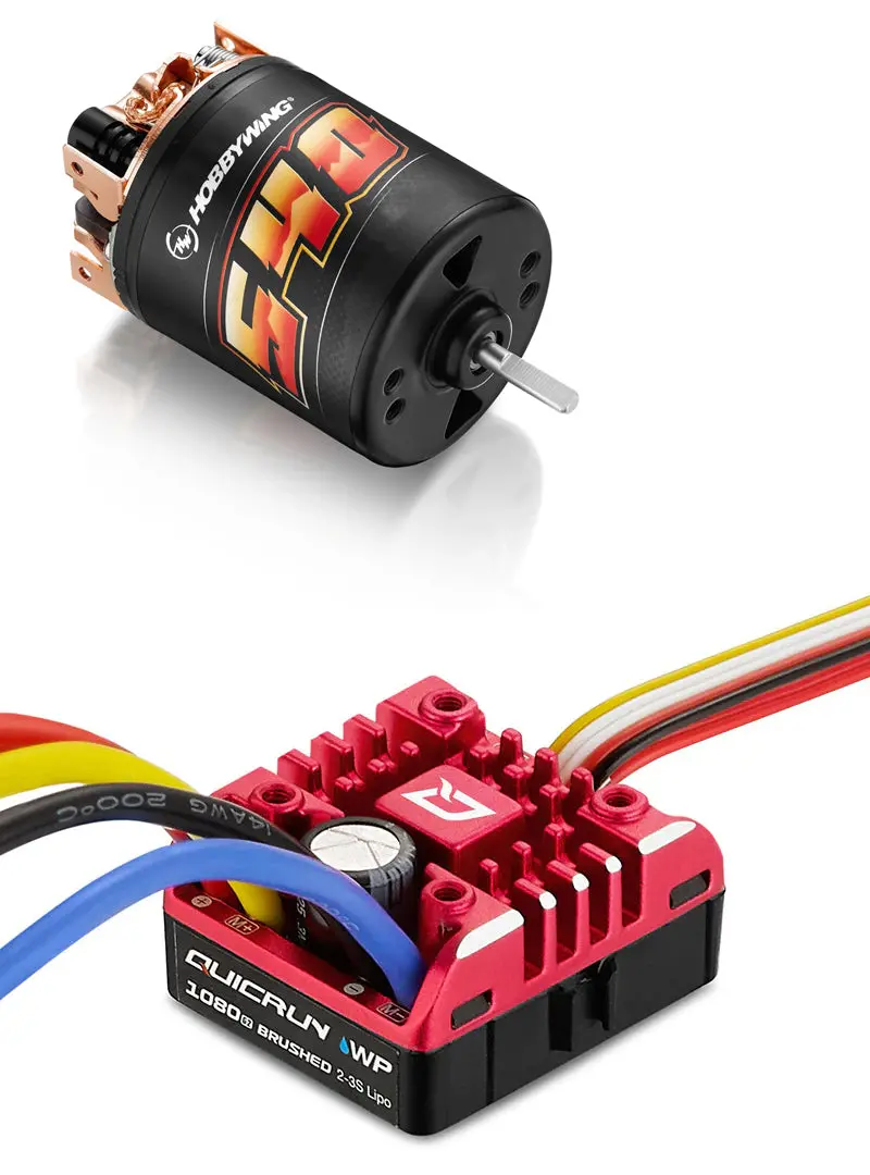 Hobbywing Quicrun 1080 G2 Esc With Brushed 540, 40T Motor Combo 1