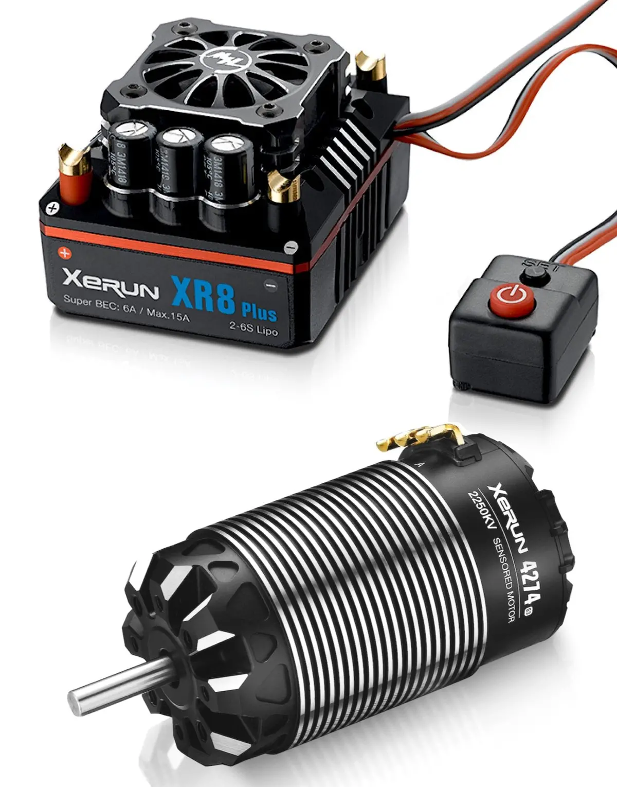 Hobbywing Combo Xr8 Plus Blushless Esc + 4274 G3 Motor (2250Kv) 1