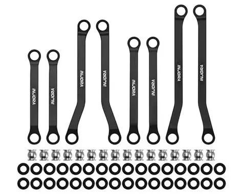 Injora Redcat Ascent-32 Aluminum High Clearance Suspension Links Set (Black) 1