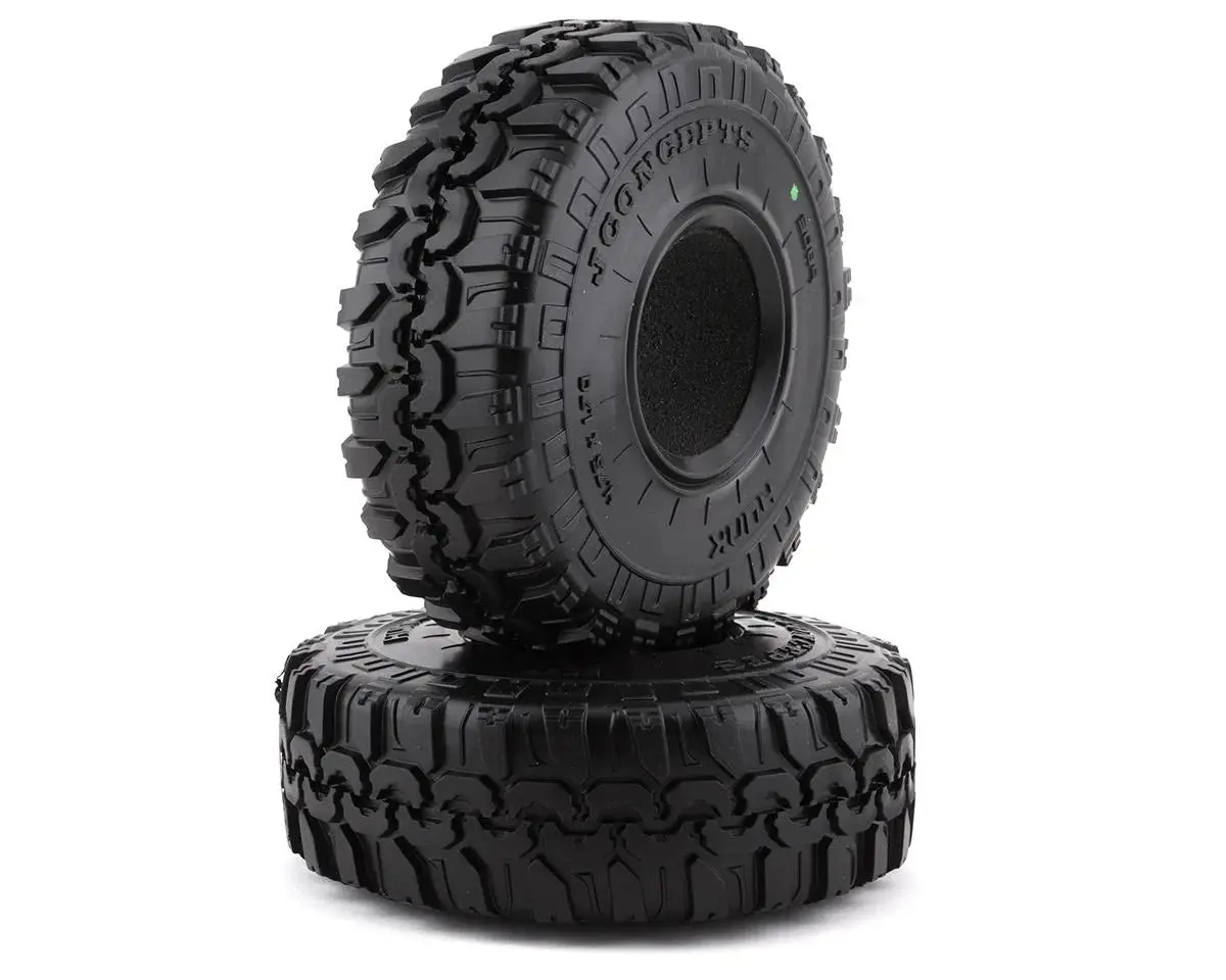 Jconcepts Hunk 1.9" Performance Class 2 All Terrain Crawler Tires (2) (Green) 1
