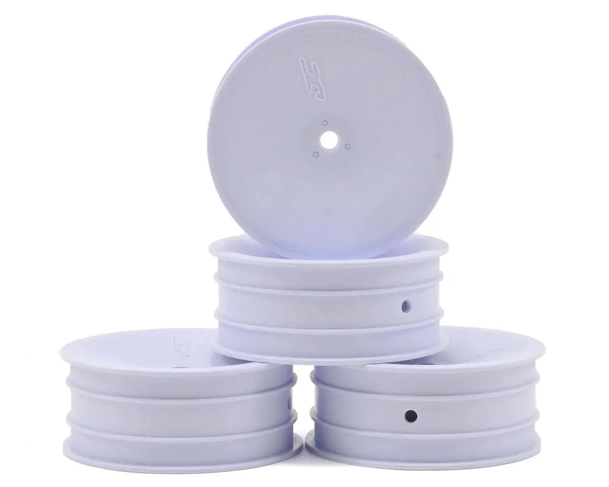 Jconcepts Mono 2.2 Front Wheels (White) (4) (B7/B6/B5/Rb6) W/12Mm Hex 1