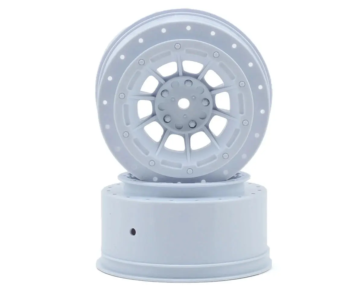 Jconcepts 12Mm Hex Hazard Short Course Wheels (White) (2) For Traxxas Slash 1