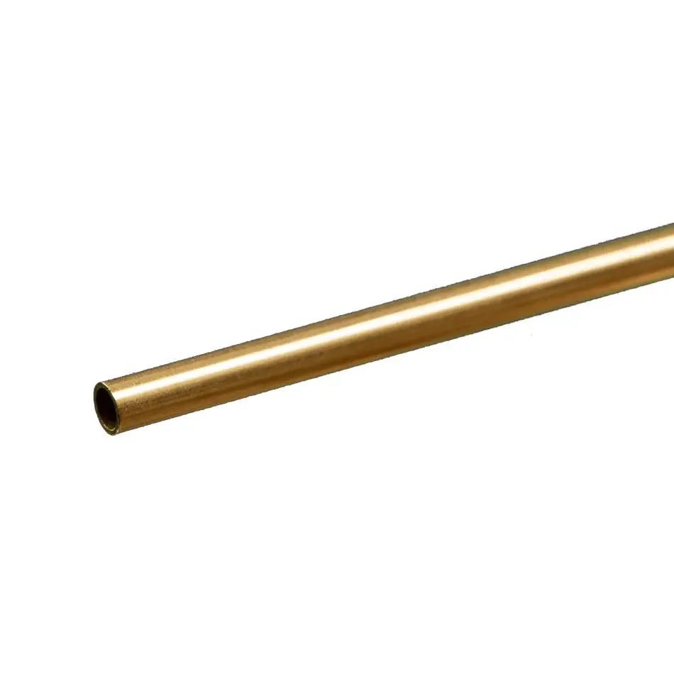 Round Brass Tube: 5/32" Od X 0.014" Wall X 12" Long 1