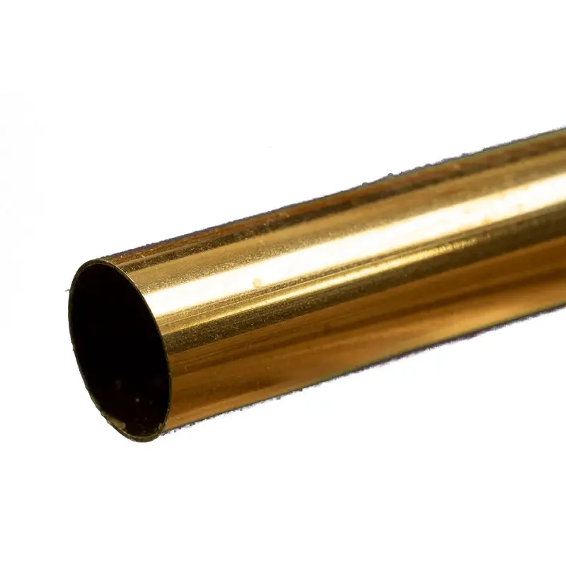 Round Brass Tube: 21/32" Od X 0.014" Wall X 12" Long 1