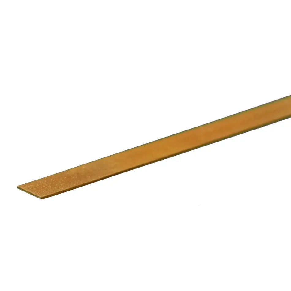 Brass Strip: 0.016" Thick X 1/4" Wide X 12" Long (1 Piece) 1