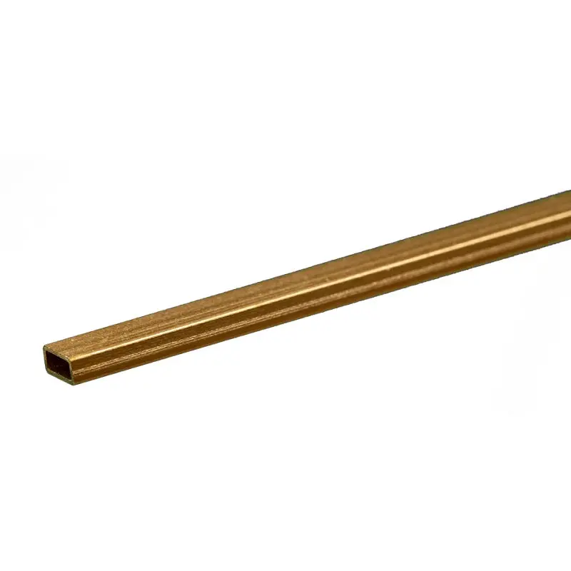 Rectangular Brass Tube: 3/32" X 3/16" X 0.014" Wall X 12" Long 1