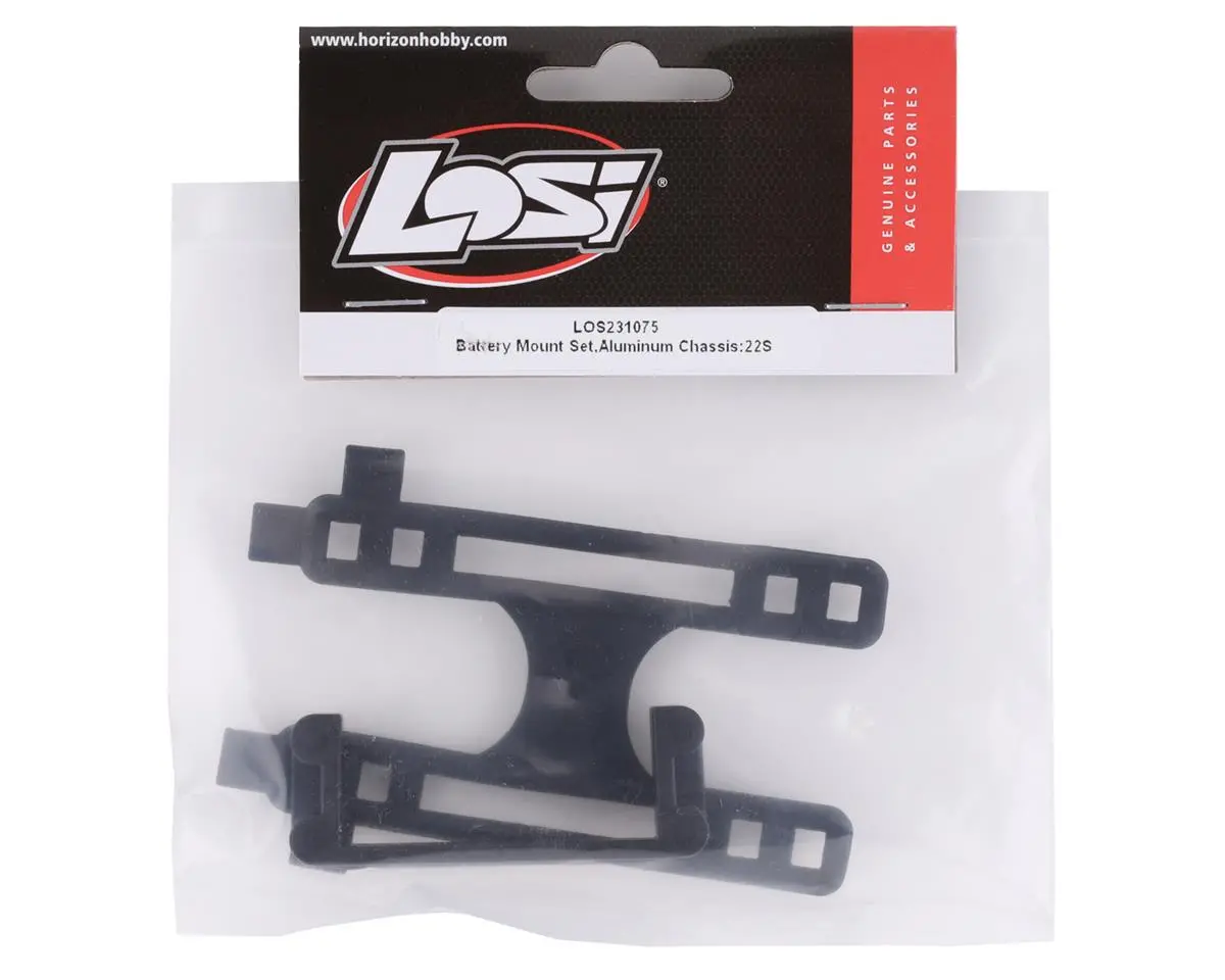 Battery Mount Set, Aluminum Chassis: 22S 1