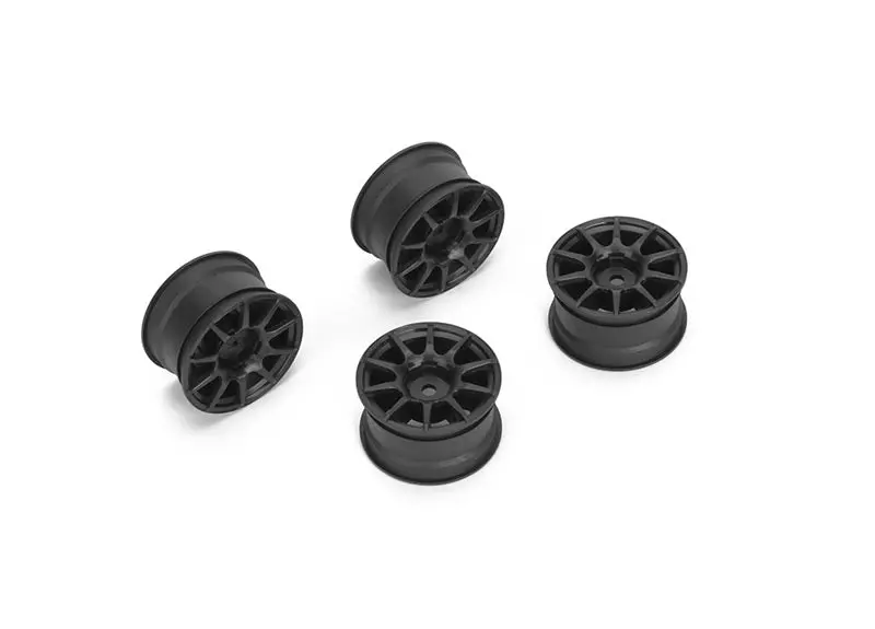 Louise 10 Spoke Wheel +1Mm (Black), For Lmx 1