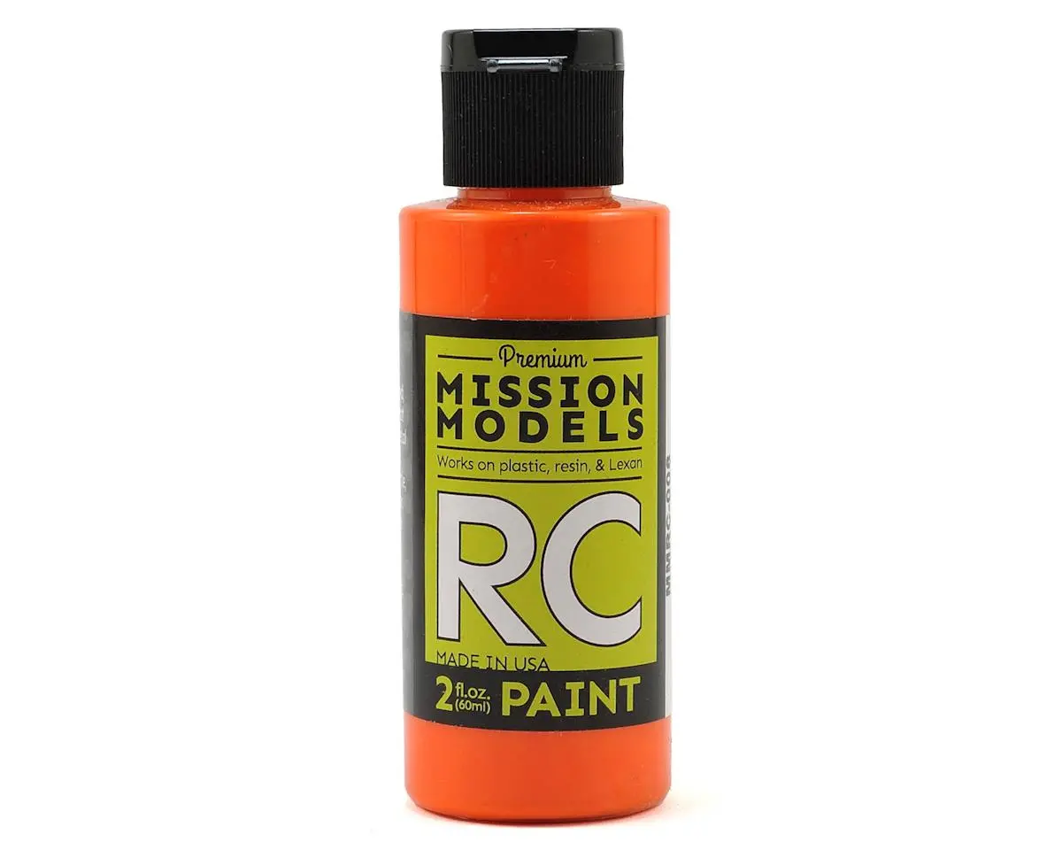 Mission Models Orange Acrylic Lexan Body Paint (2Oz) 1