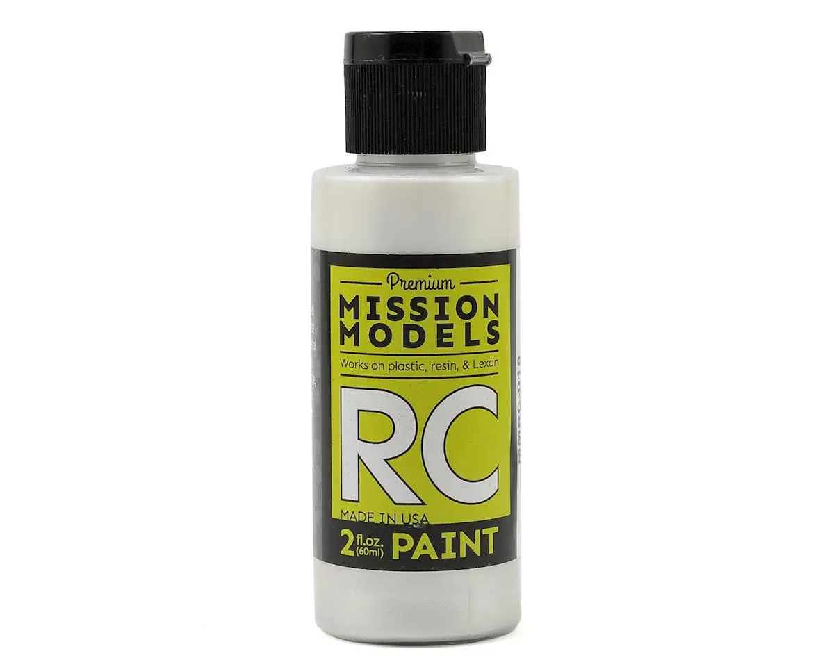 Mission Models Pearl White Acrylic Lexan Body Paint (2Oz) 1