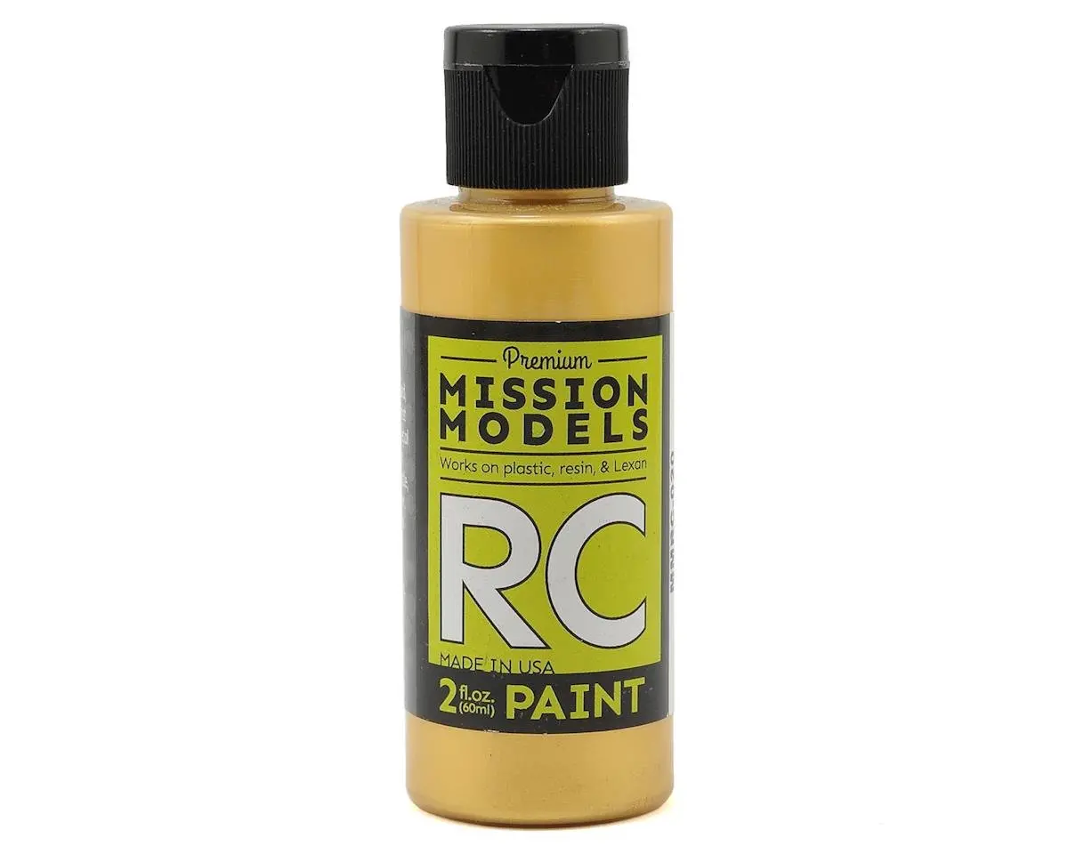 Mission Models Pearl Gold Acrylic Lexan Body Paint (2Oz) 1