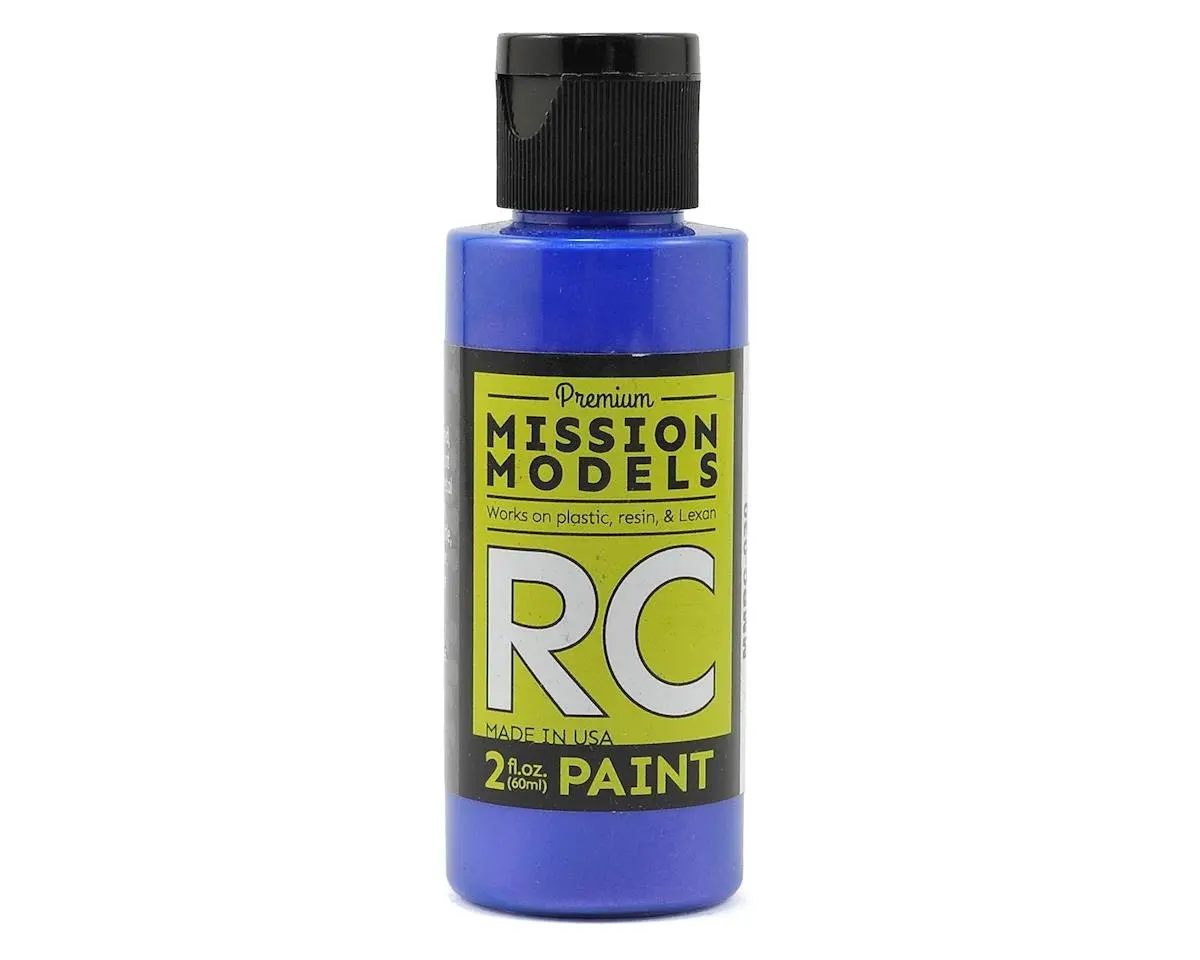 Mission Models Iridescent Blue Acrylic Lexan Body Paint (2Oz) 1