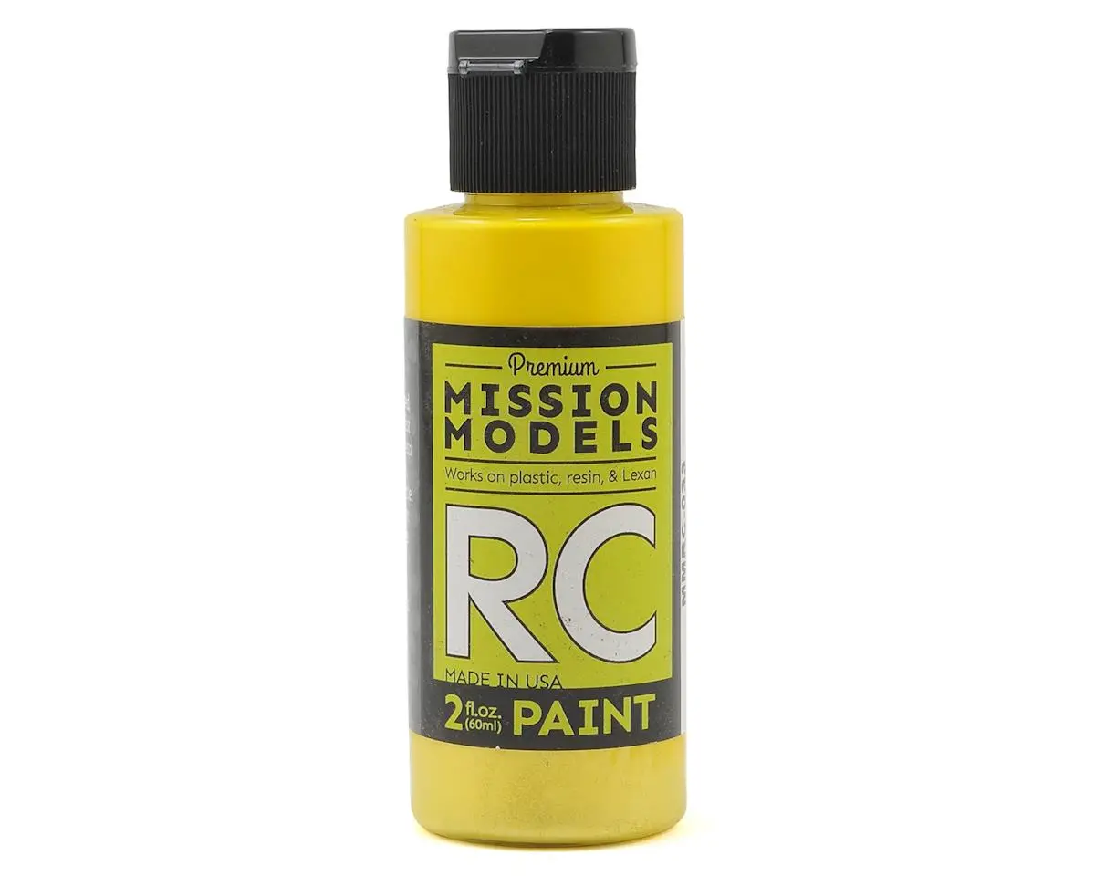 Mission Models Iridescent Yellow Acrylic Lexan Body Paint (2Oz) 1