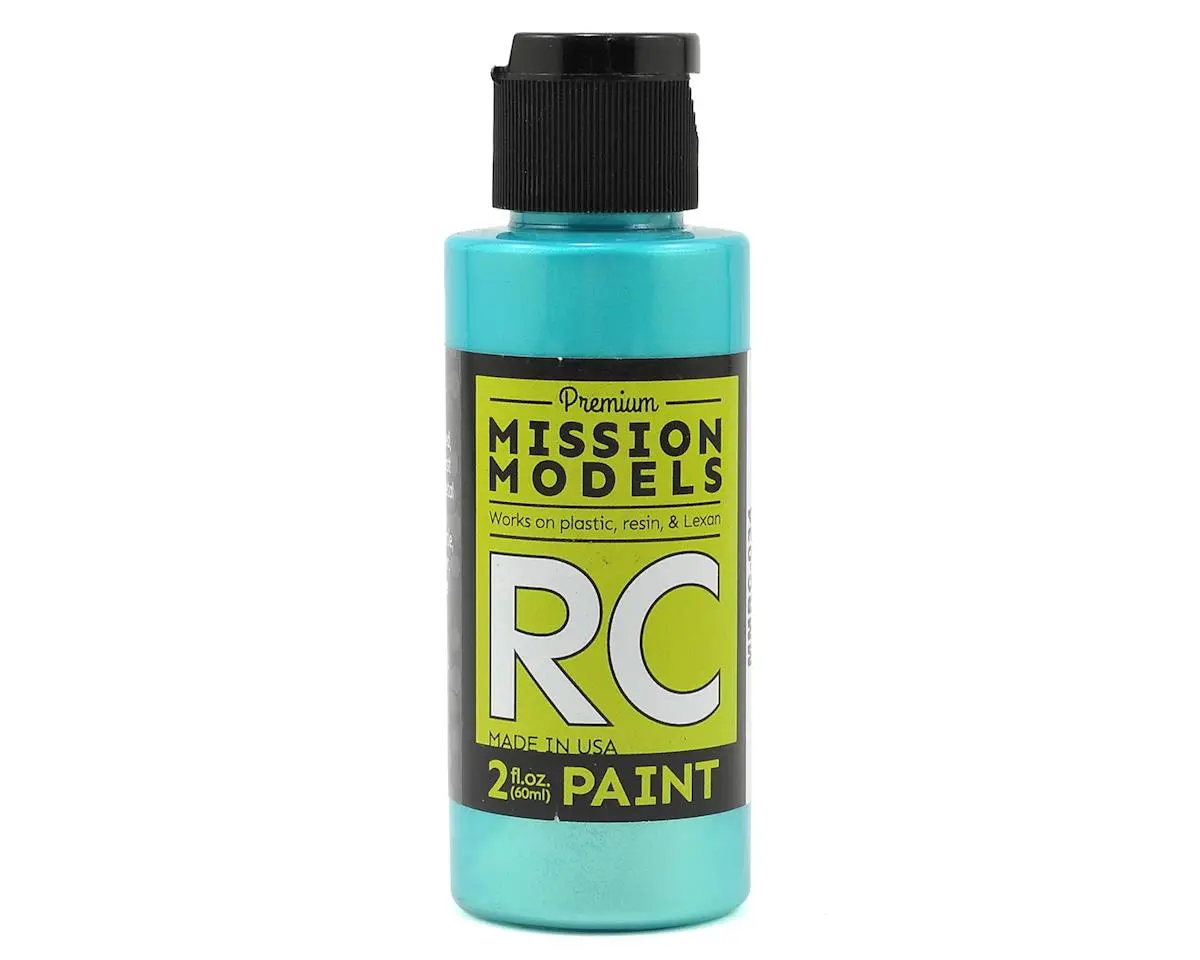 Mission Models Iridescent Teal Acrylic Lexan Body Paint (2Oz) 1