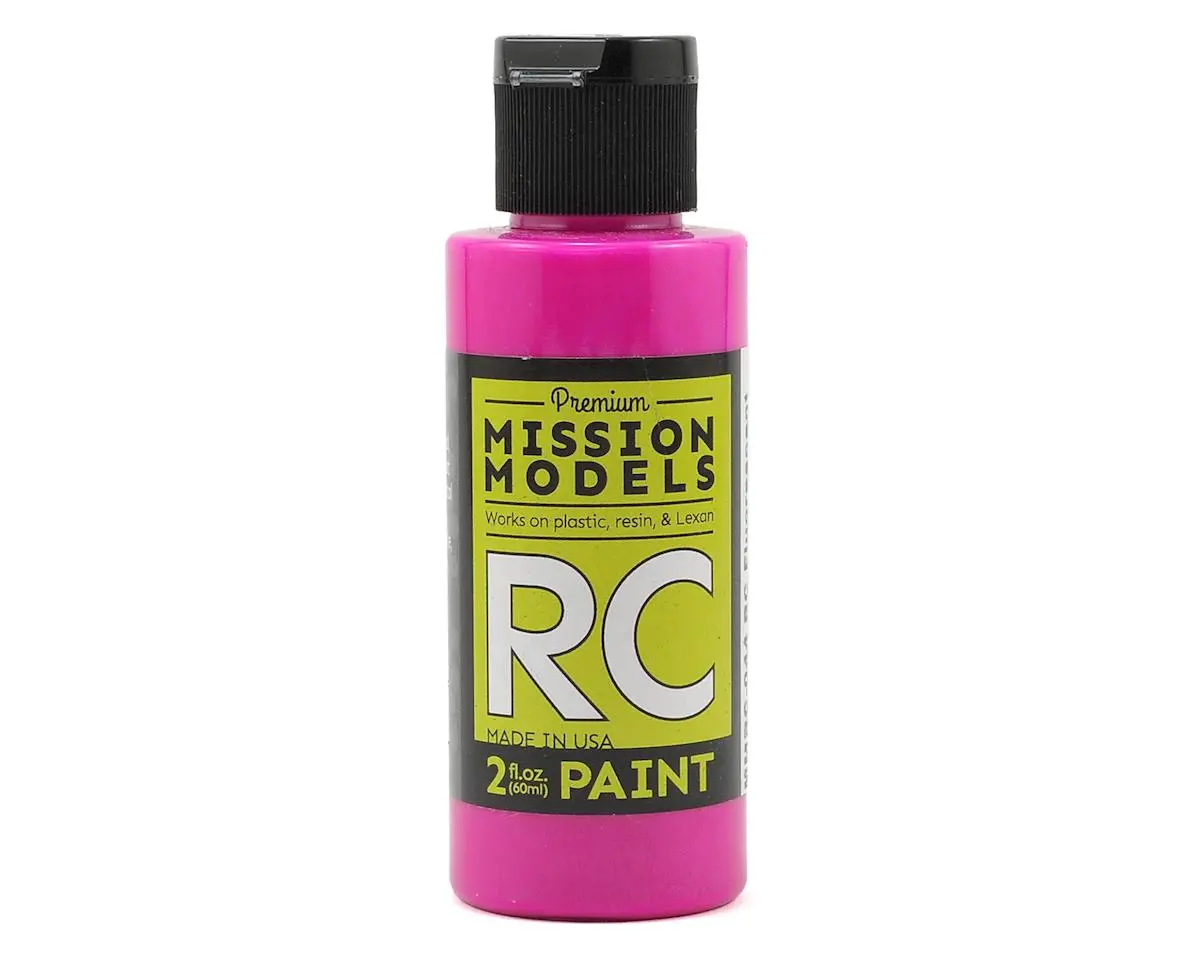 Mission Models Fluoresent Racing Berry Acrylic Lexan Body Paint (2Oz) 1