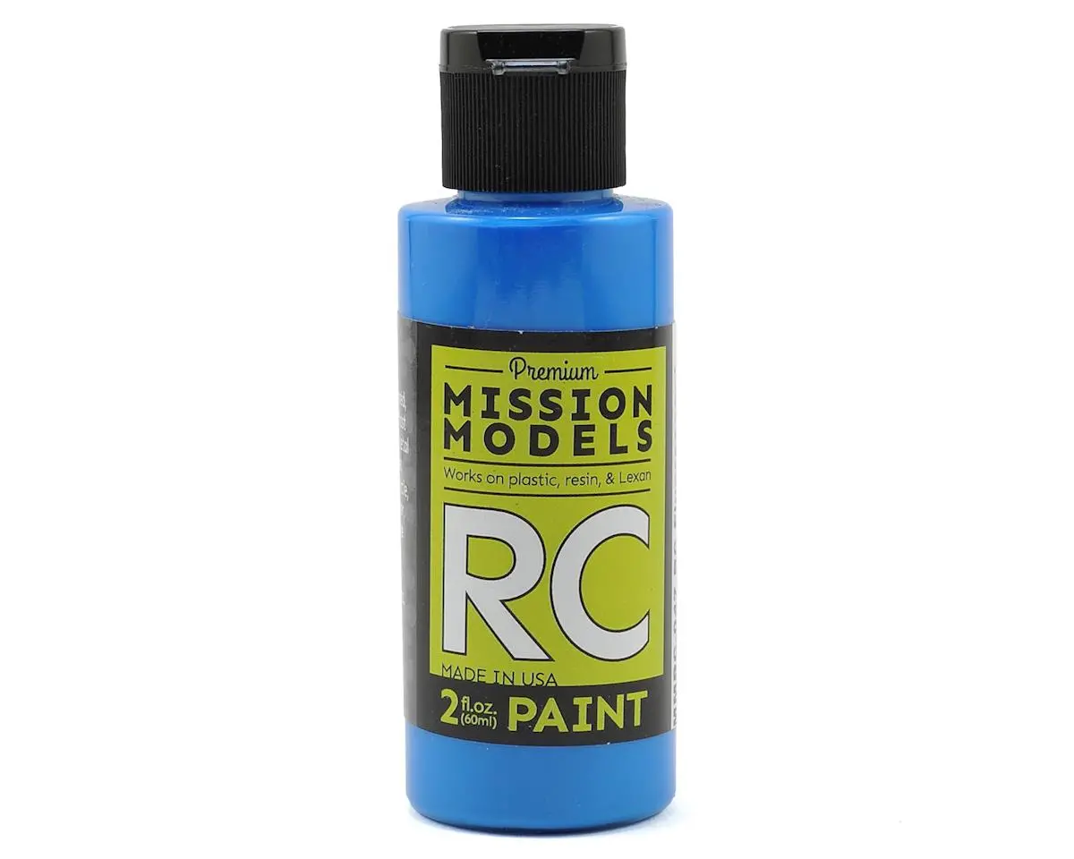 Mission Models Fluorescent Racing Blue Acrylic Lexan Body Paint (2Oz) 1