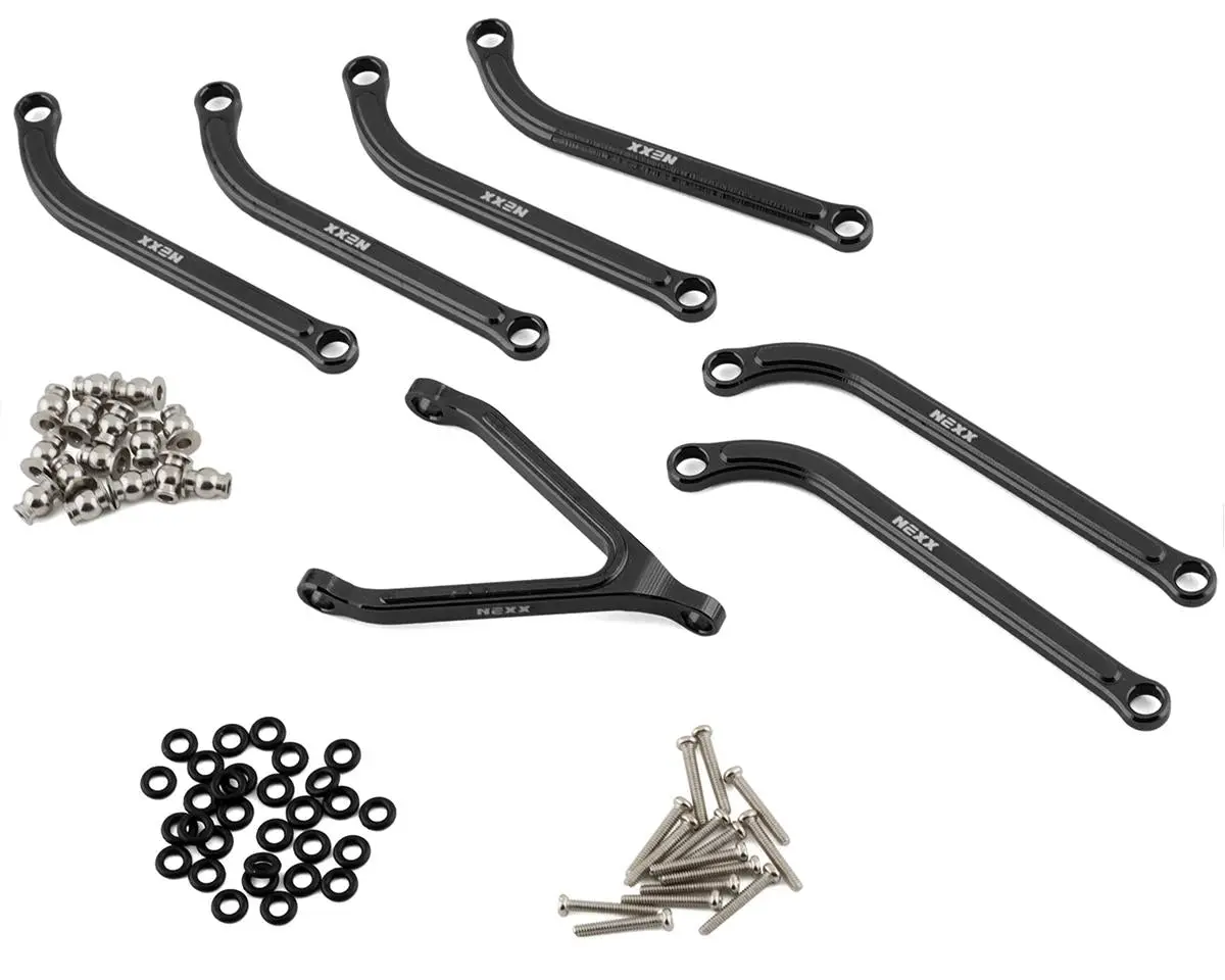 Nexx Racing Axial Scx24 Aluminum High Clearance Link Set (Black) 1