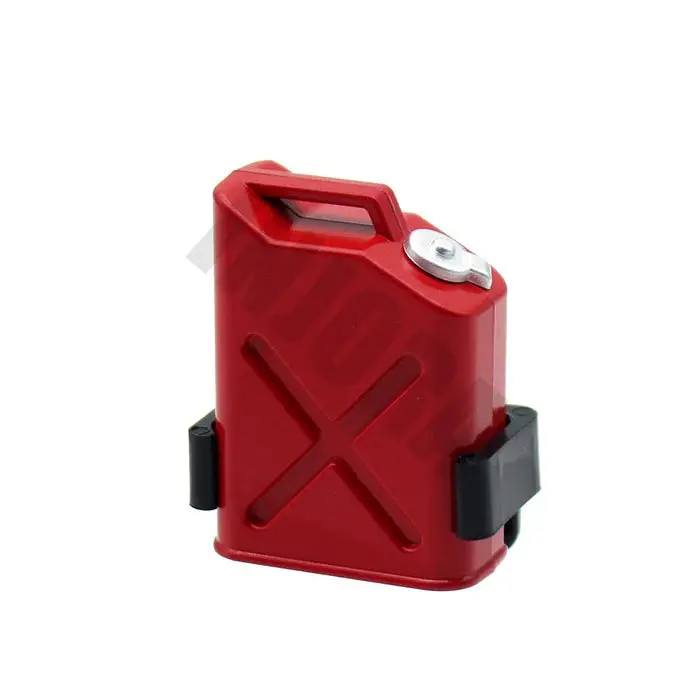 Injora Mini Red Plastic Fuel Tank, 1/10 Scale Accessories For Rc Crawler 1