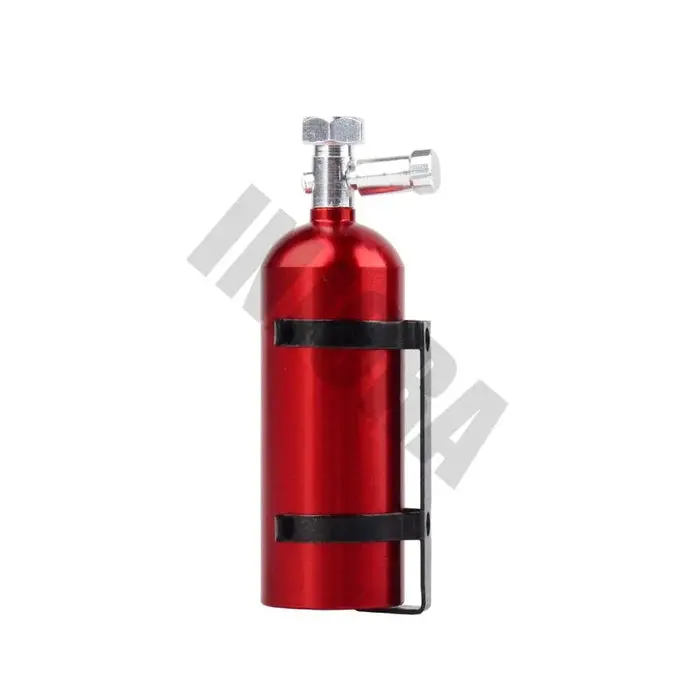Injora Mini Red Metal Nos Bottle 1/10 Scale Accessories For Rc Crawler 1