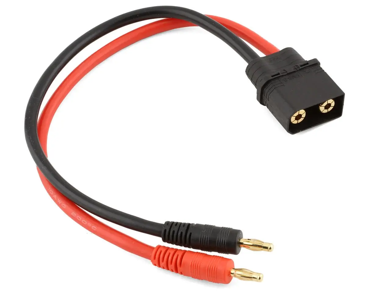 Protek Rc Heavy Duty Qs8 Charge Lead (Male Qs8 To 4Mm Banana Plug) 1