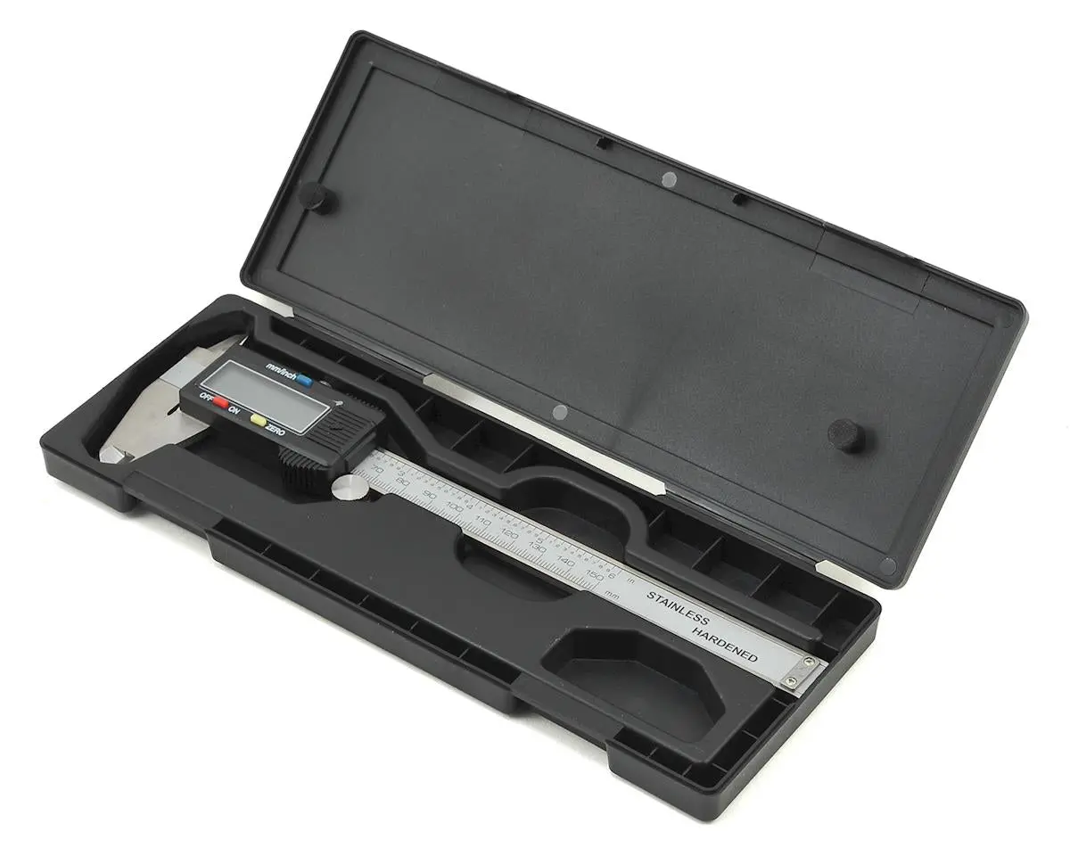 Protek Rc 6" Digital Caliper W/Lcd Display & Hard Case 1