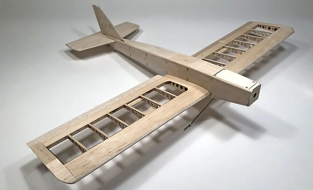 Old School Model Works Quickie 500 Balsa Rc Kit 1