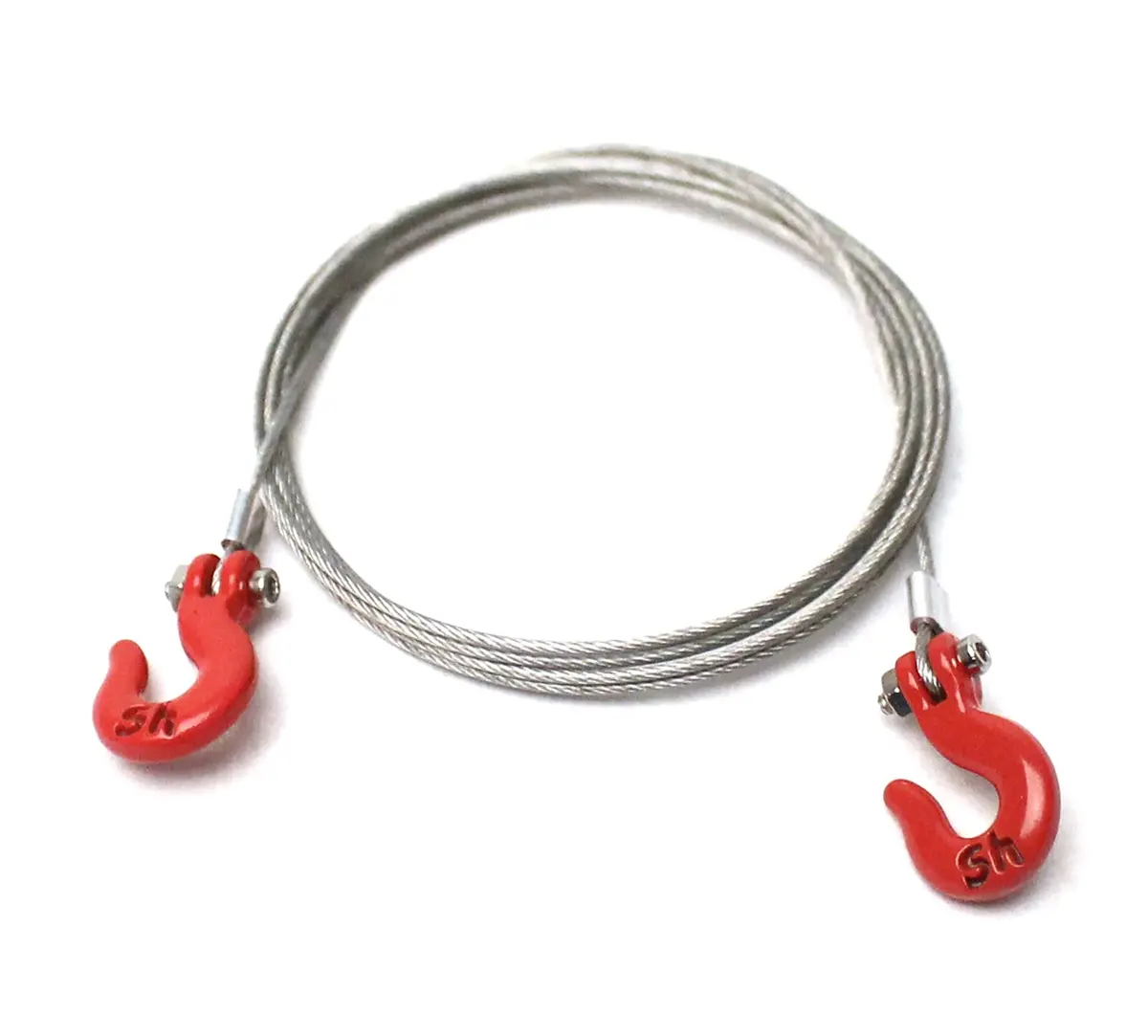 1/10 Scaler Tow Hooks And Braided Wire Set 1