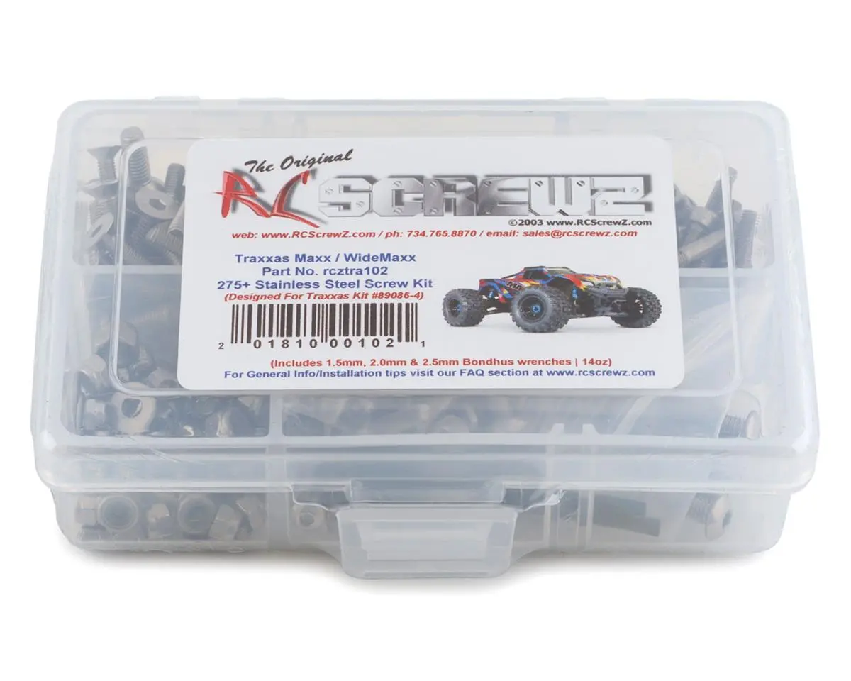 Traxxas Maxx, Widemaxx Stainless Steel Screw Kit 1